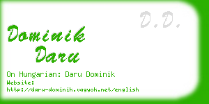 dominik daru business card
